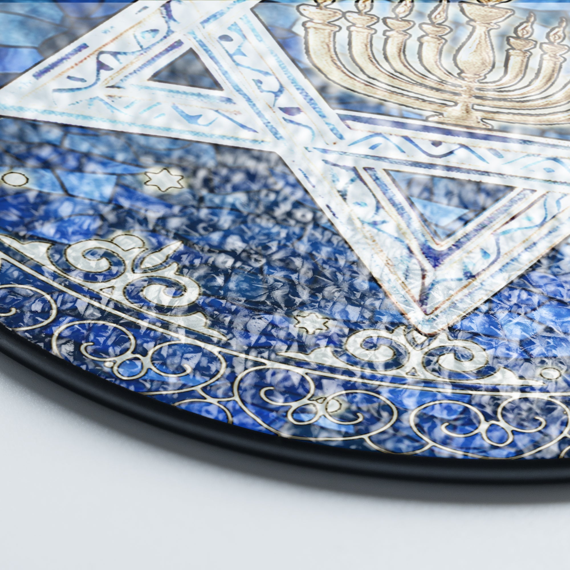 Jewish Star of David. Christmas Hanukkah Stained Glass Suncatcher 3-Day Shipping
