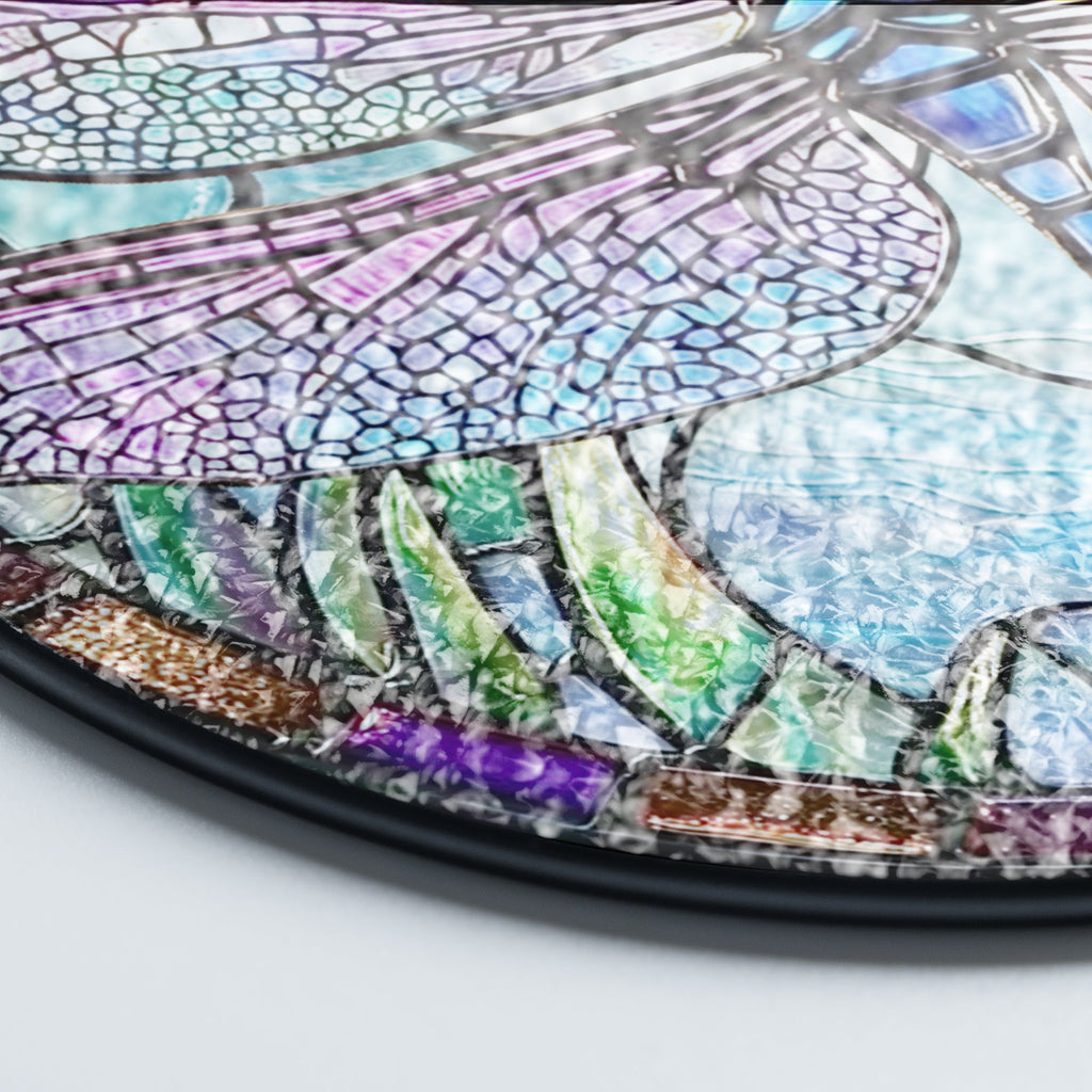 Dragonfly Spring Stained Glass Suncatcher