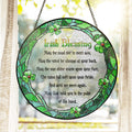 Irish Blessing May God Hold You St. Patrick's Day Stained Glass Suncatcher