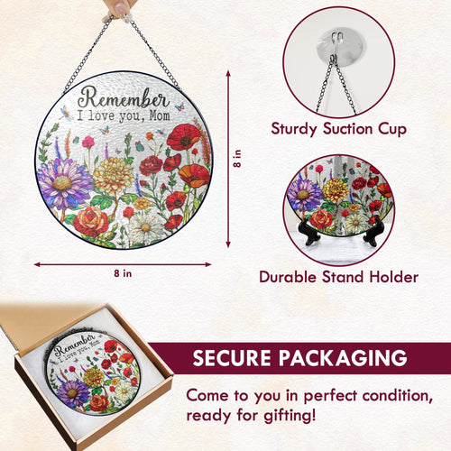 Colorful Mom & Grandma Garden Window Art. Unique Evergreen Gift for Home Décor and Patio 3-Day Shipping